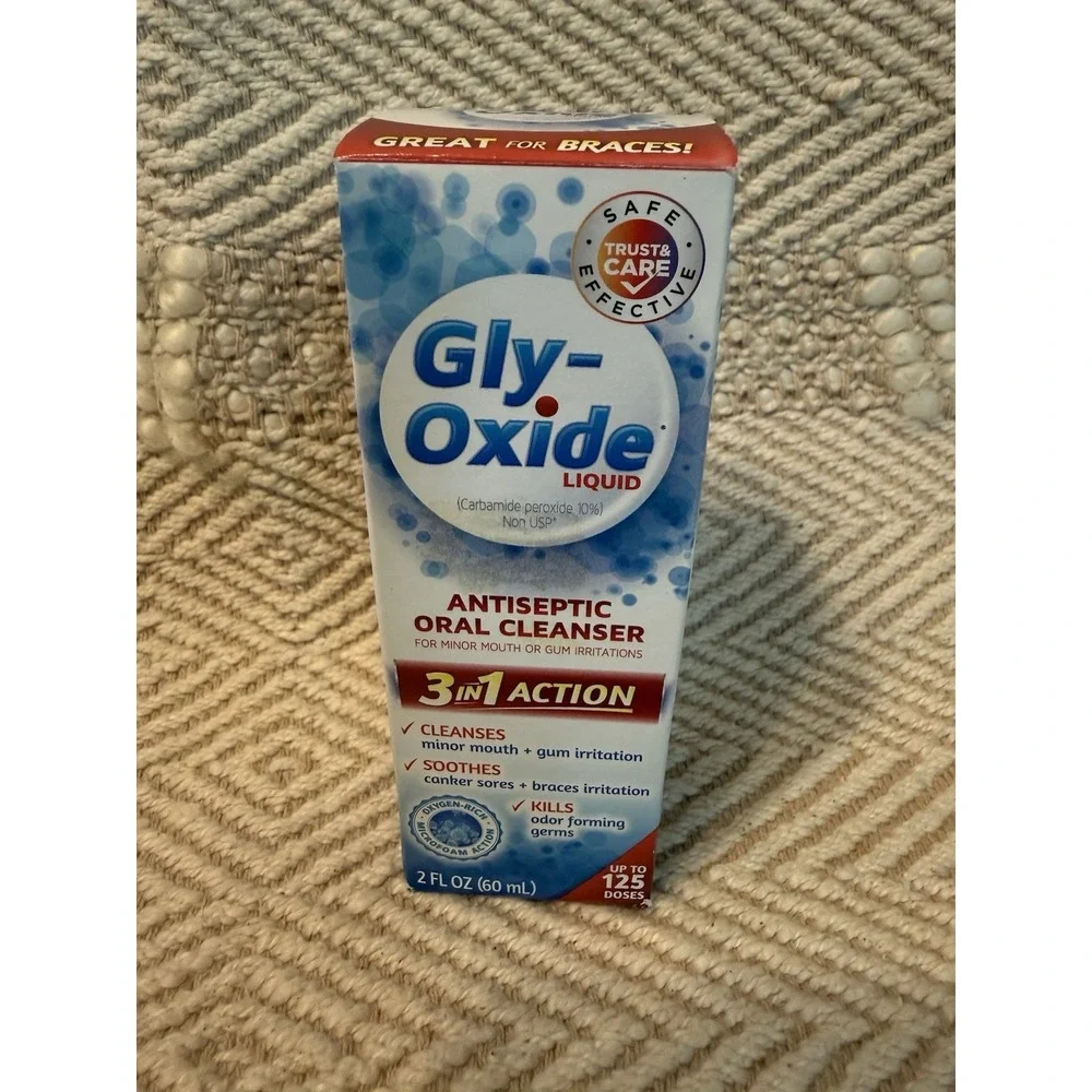 1x READ Gly-Oxide Antiseptic Oral Cleanser Liquid 2 oz LARGE BOTTLE New Sealed